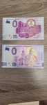 2 Banknoty 0 Euro Souvenir.