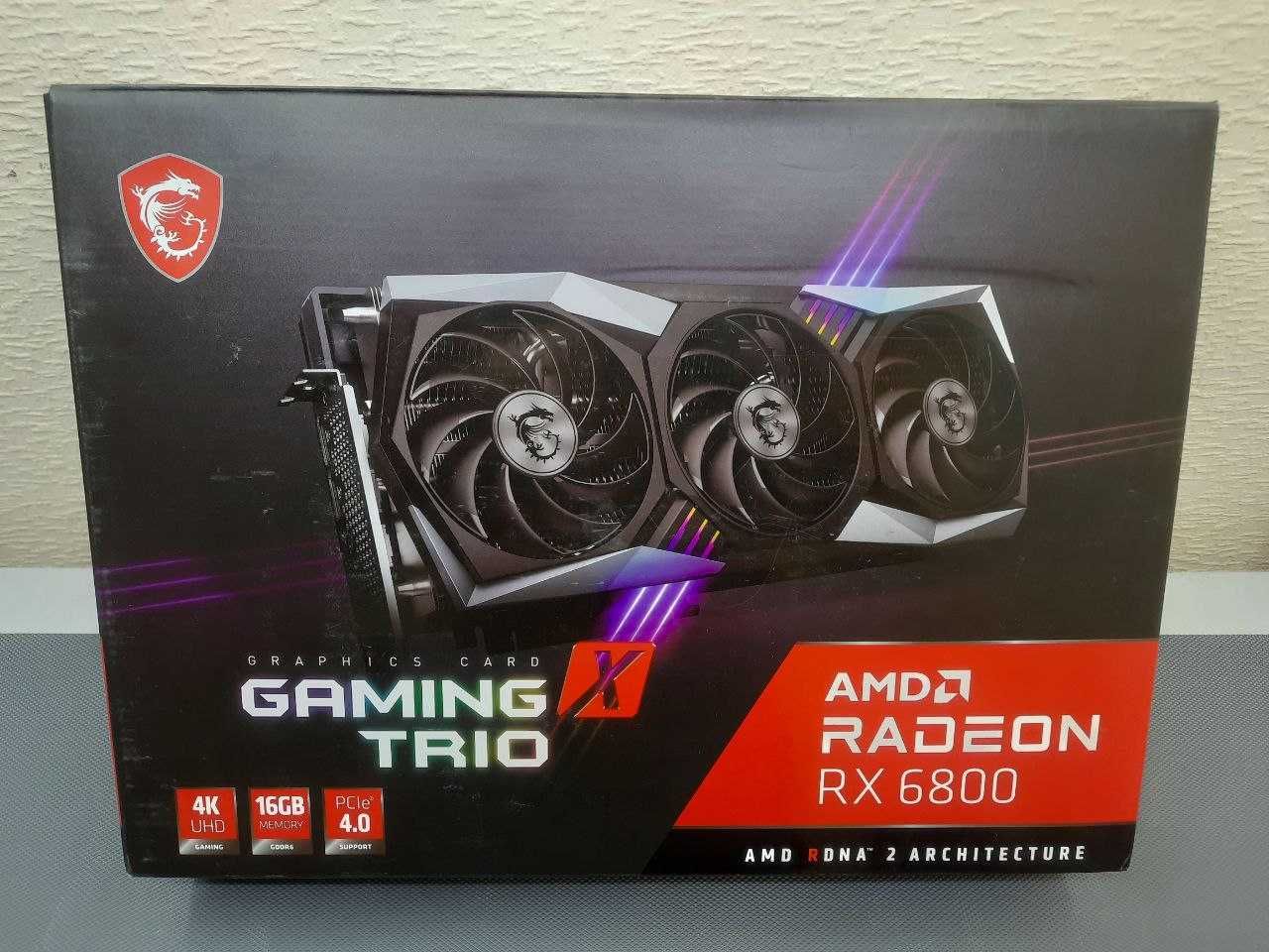 Відеокарта MSI Radeon RX 6800 GAMING X TRIO 16G. Гарантія!