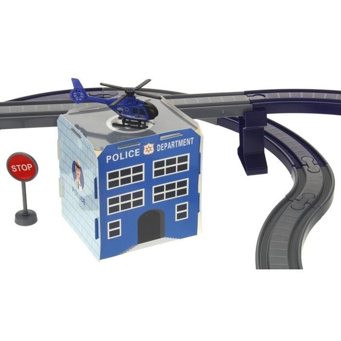 Pociąg Duża Kolejka Elektryczna Policja Auta 92el.