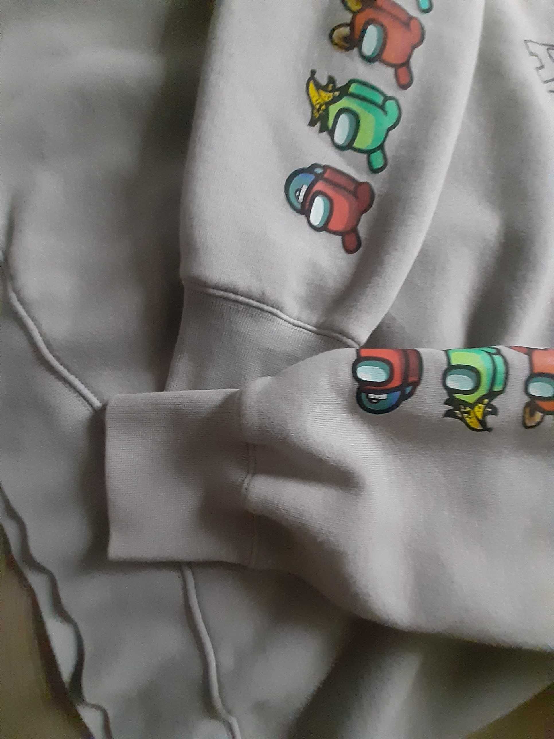Bluza ZARA, juniorska,rozm.164cm,bawełna, popielata,cena 69 zł