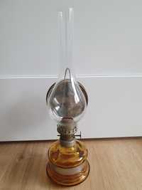 Lampa naftowa PRL vintage retro szklana