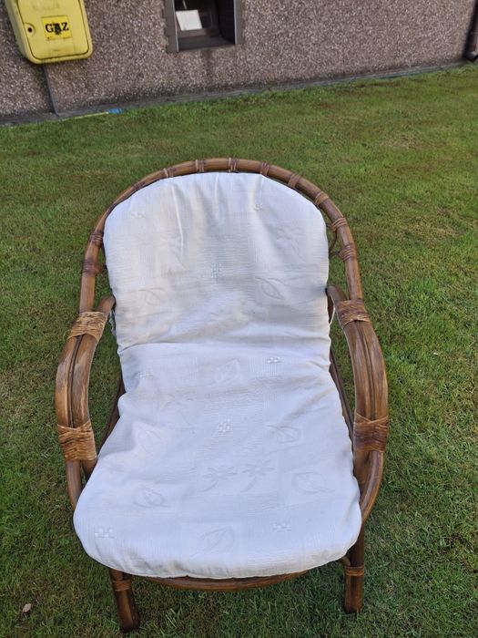 Zestaw ratanowy z poduszkami