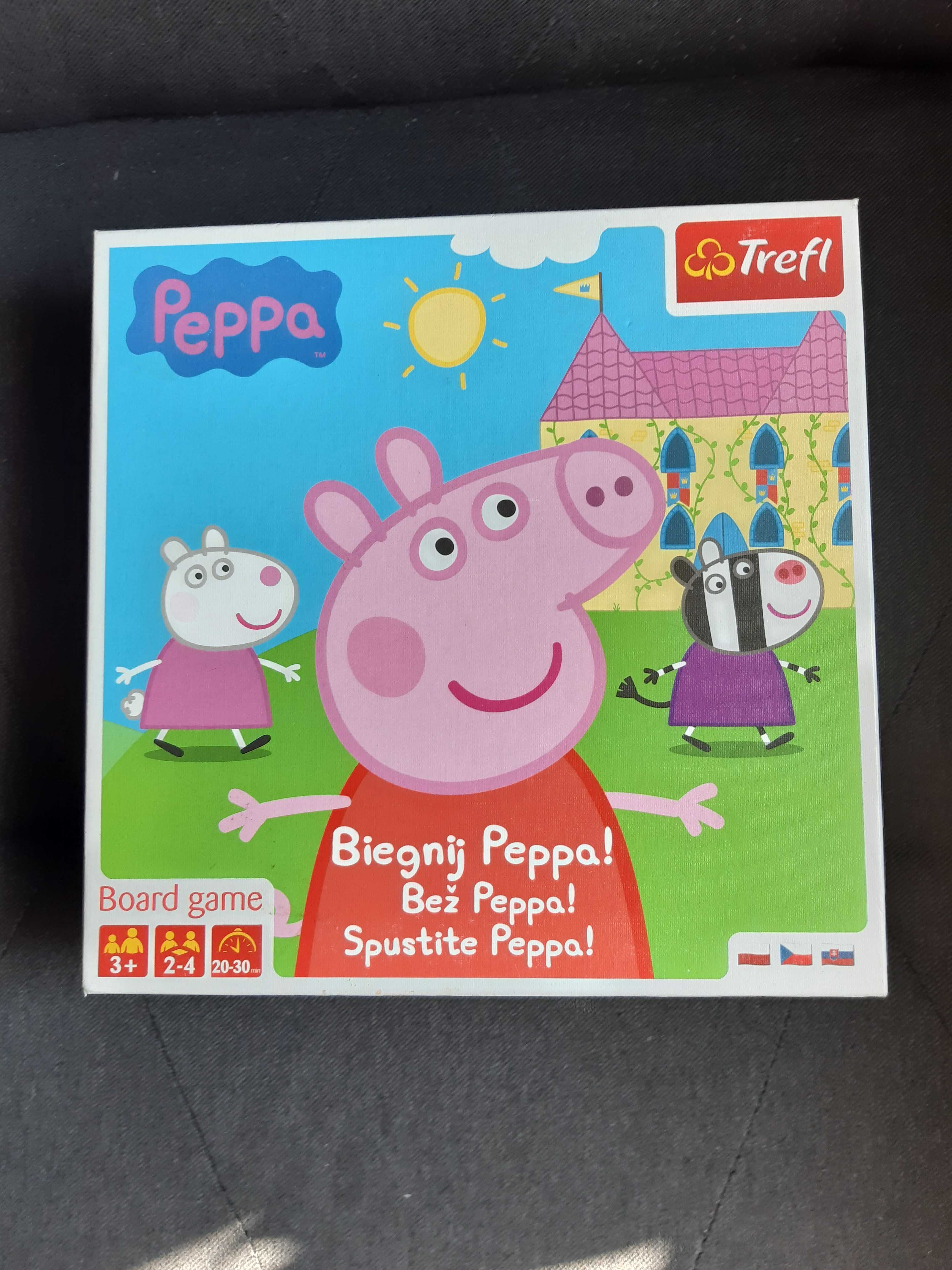 zestaw gra  Biegnij Peppa i puzzle gratis