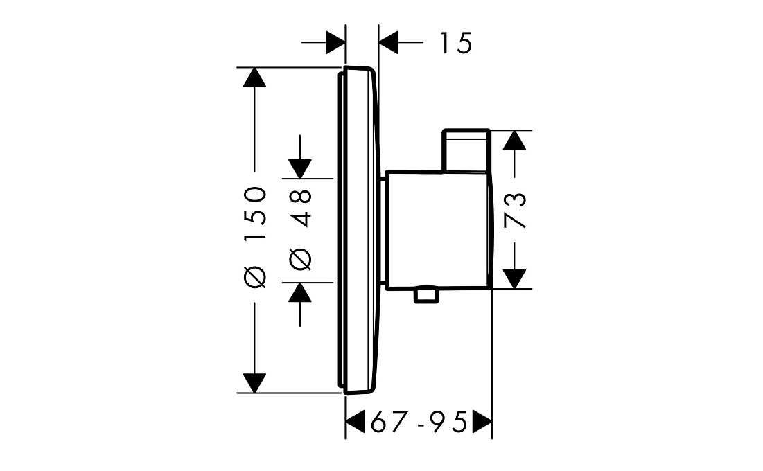 Hansgrohe Ecostat S bateria termostatyczna HighFlow