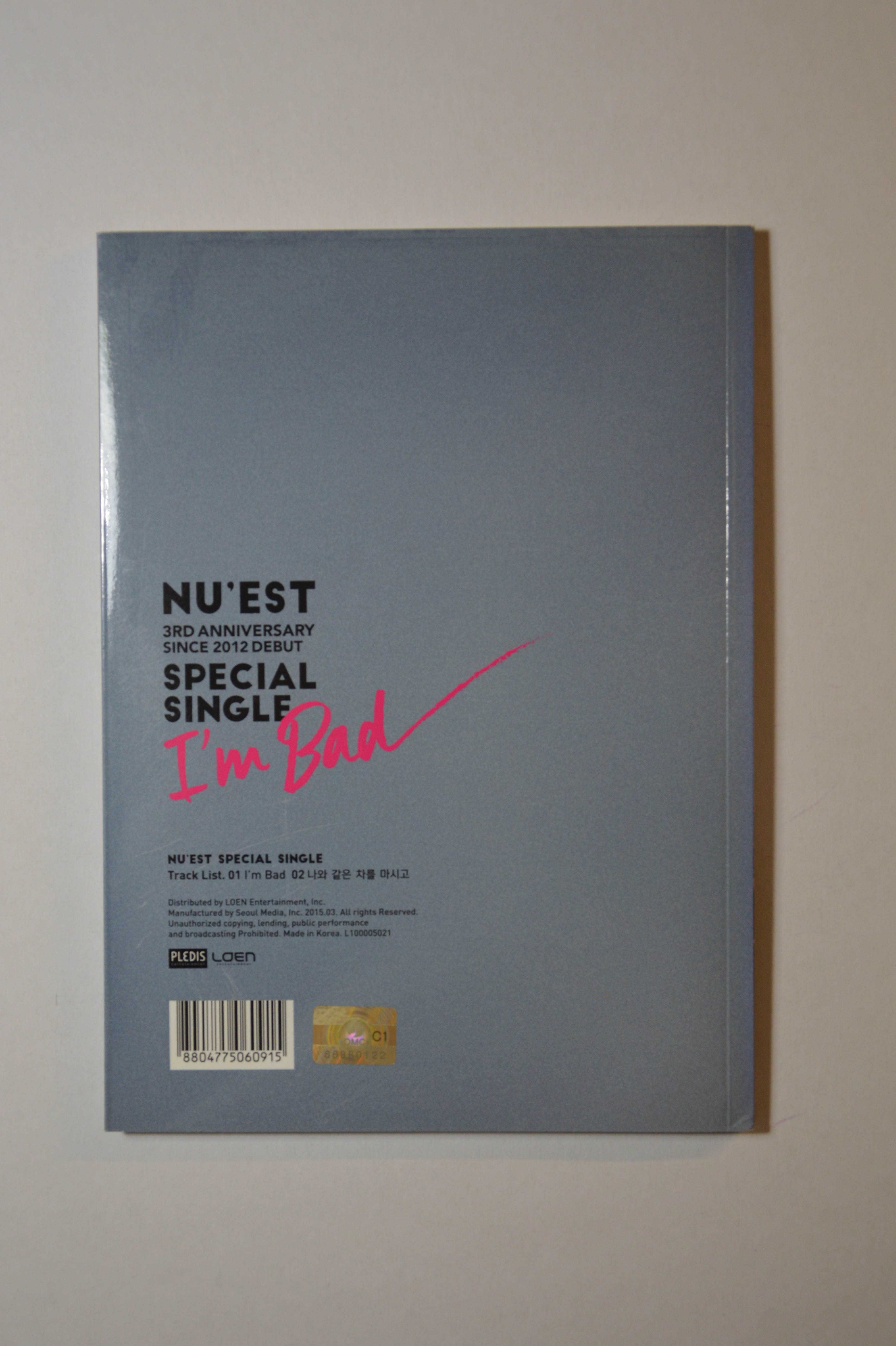 NU'EST I'm bad kpop album z autografem