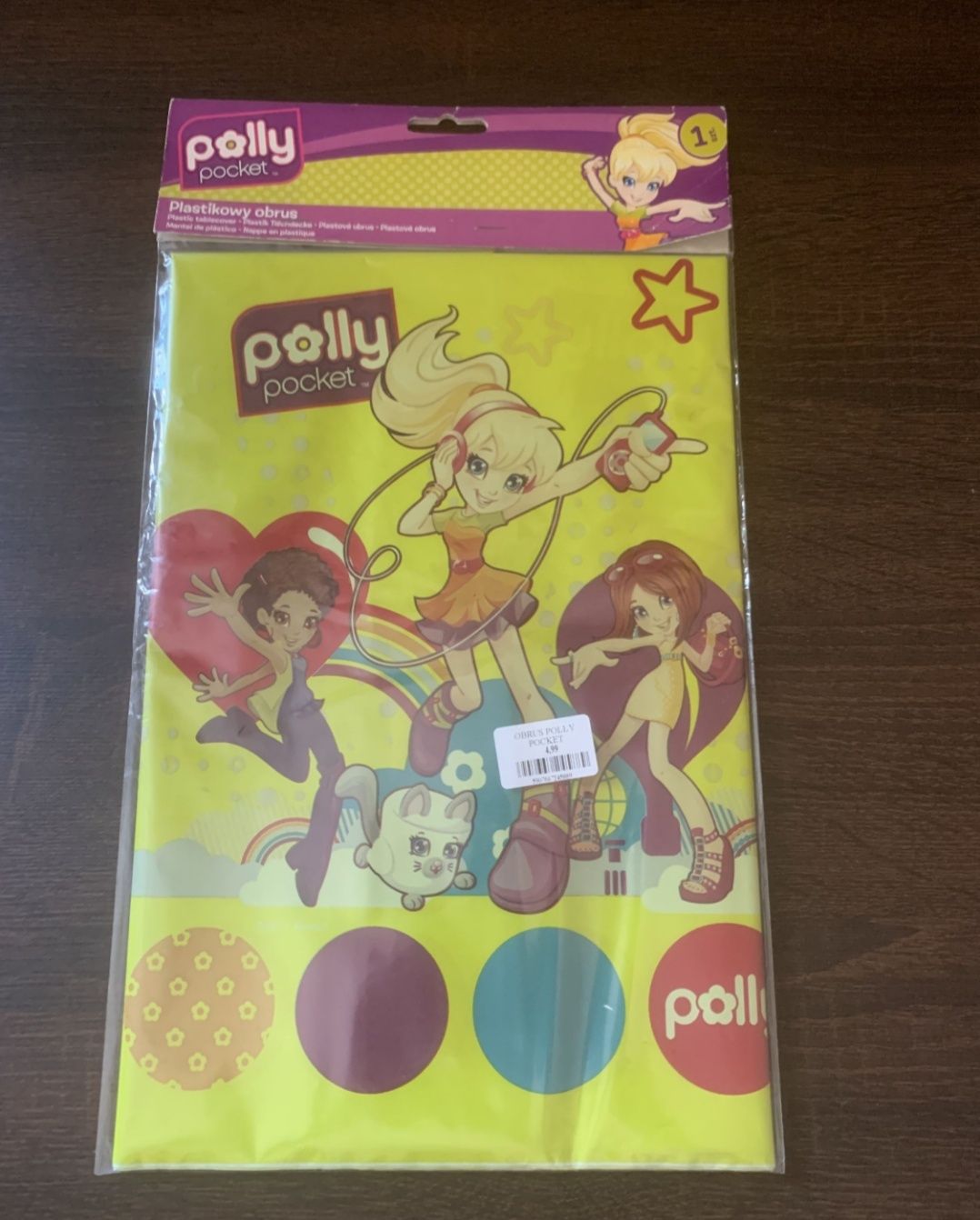 Obrus plastikowy Polly Pocket 120x180cm 48wknt