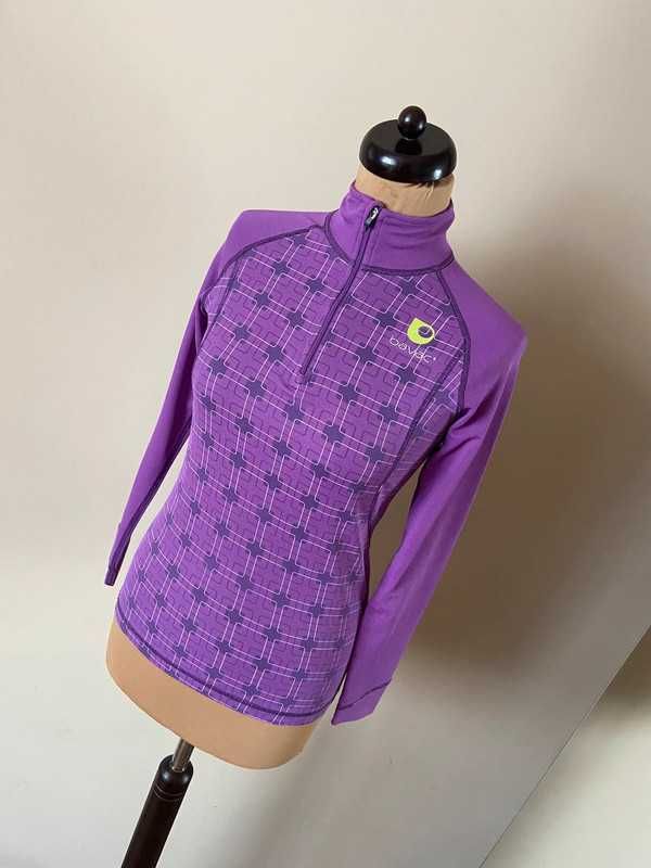 S m bavac termoaktywna bluzka golf fioletowy sport termiczny sweter