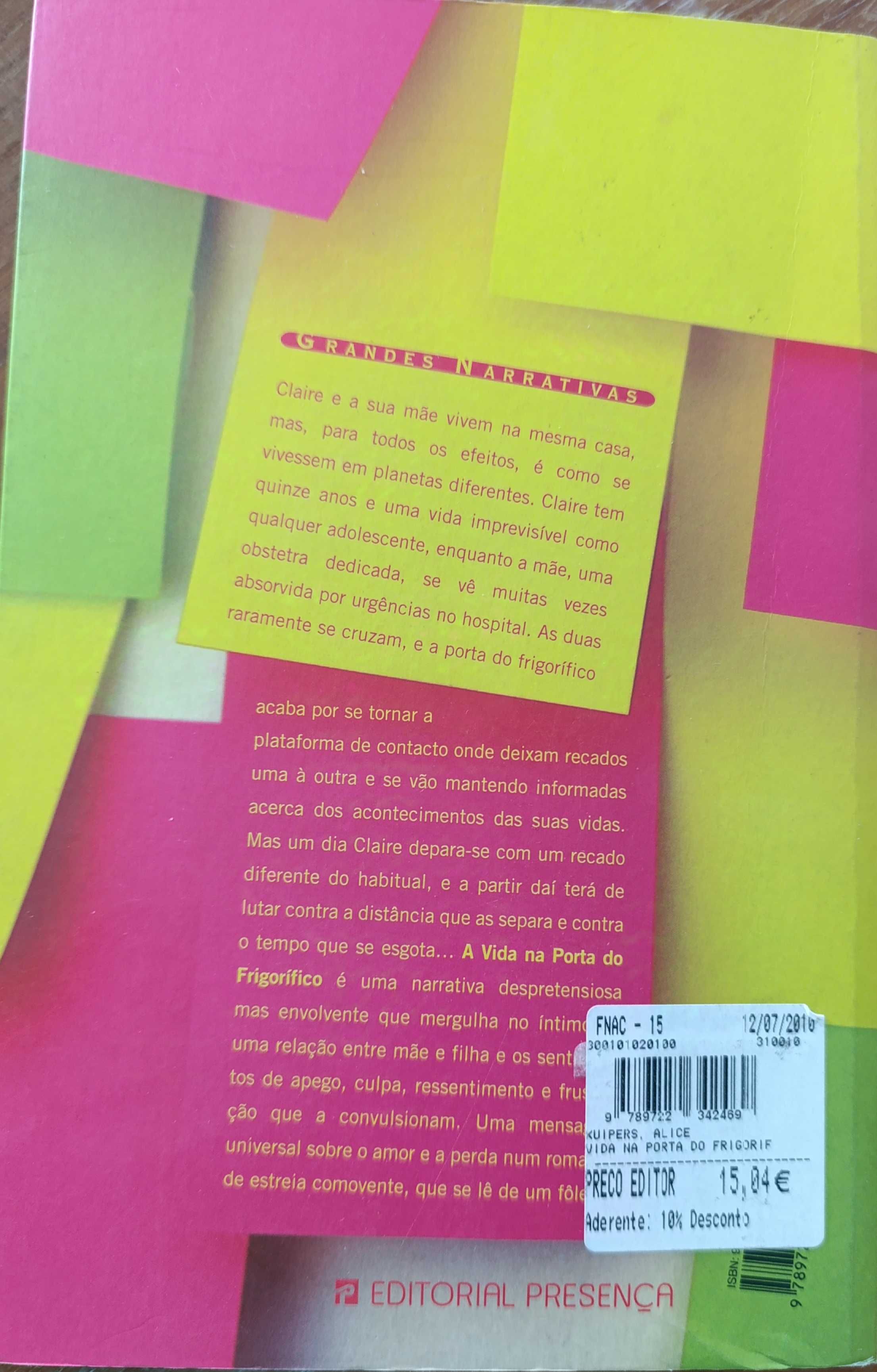 Livro a vida na porta do frigorífico