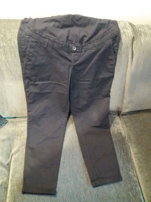 spodnie ciążowe granatowe firmy HM