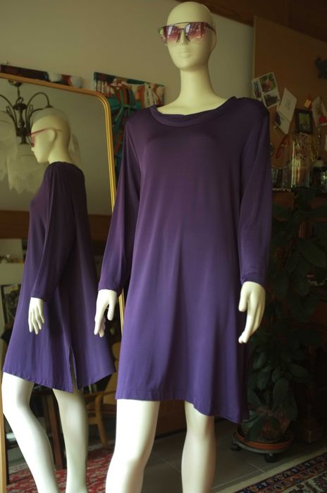 sukienka tunika oversize Silbor lejąca ciążowa minimalistyczna