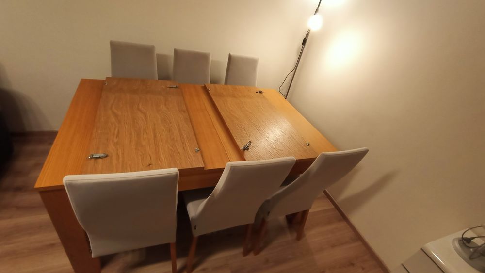 Stół rozkładany + krzesła zestaw