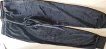 Czarne welurowe spodnie dresowe r.140