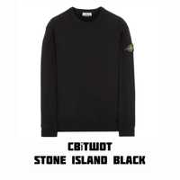 STONE ISLAND black світшот