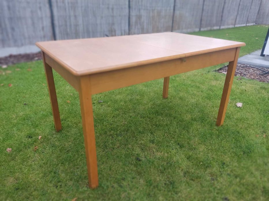 Stół dębowy rozkładany 130/176x80x75 stan b. dobry