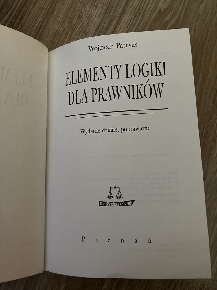 Elementy logiki dla prawników (Patryas)