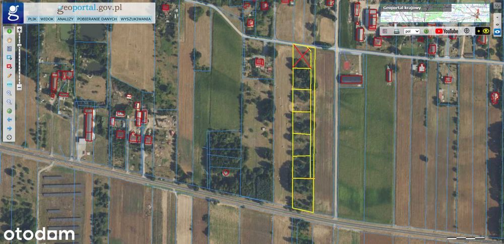 działka budowlana 1000 mkw  Śladów Sochaczew wydane Warunki Zabudowy