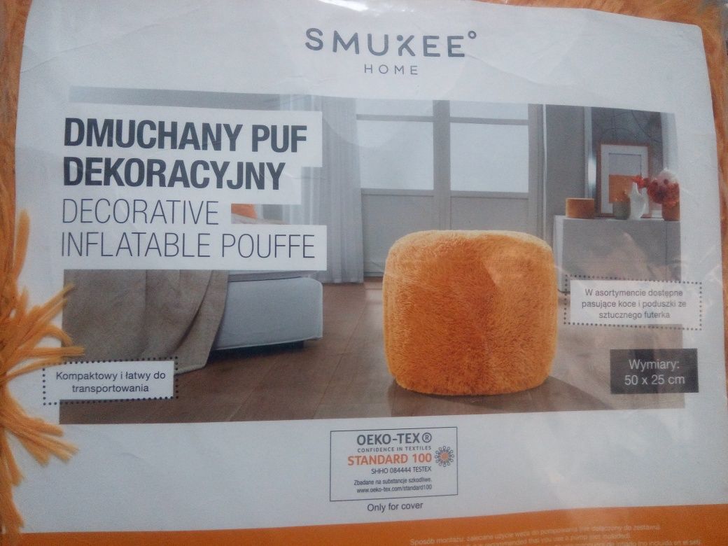 NOWA pufa dekoracyjna 50 x25 żółta 
Max obciążenie 100kg
Kolor żółty
R