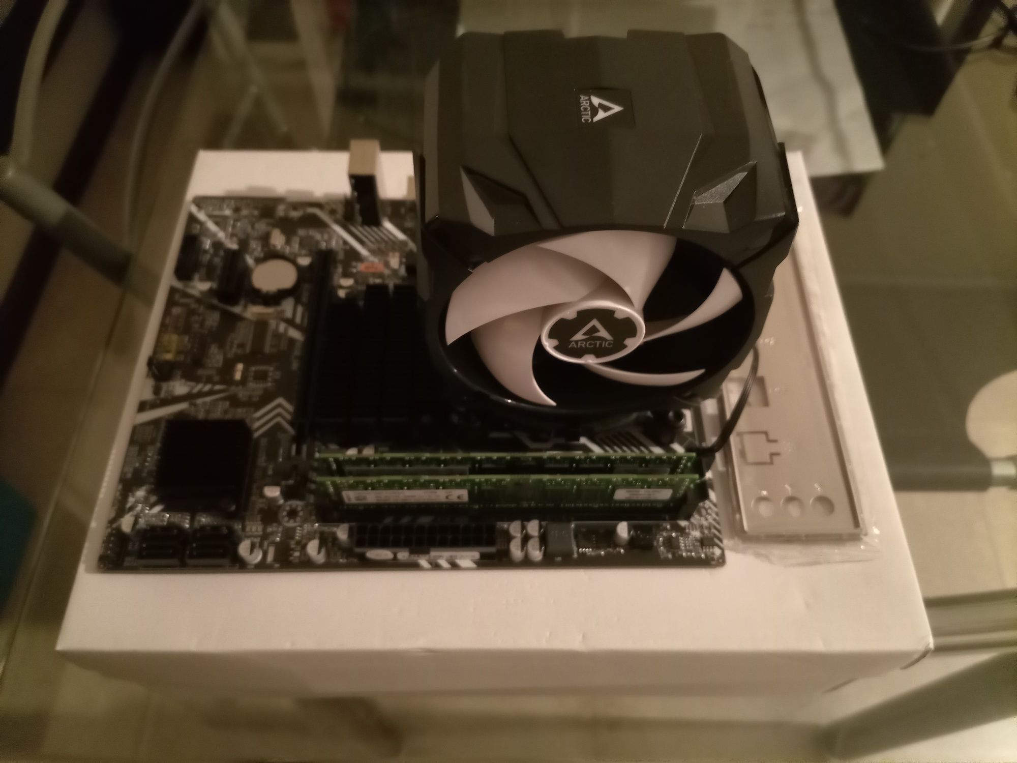 Combo Gamer Motherboard CPU RAM Cooler novos