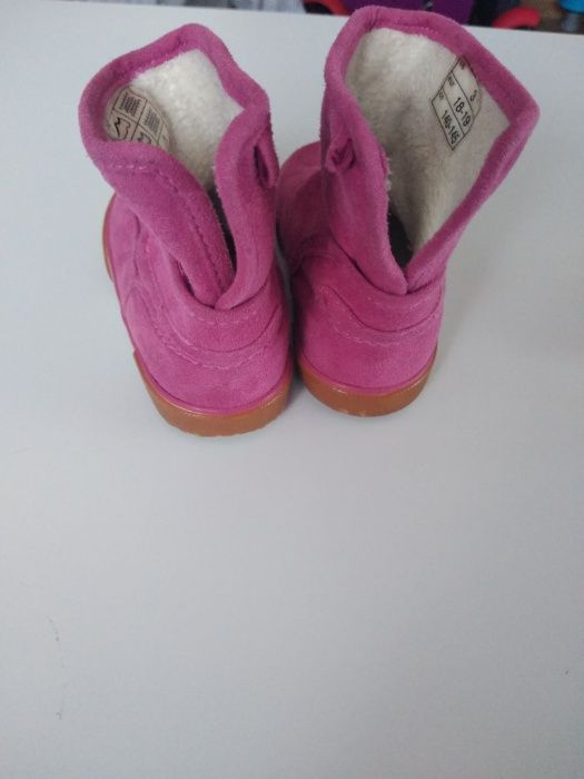 Buciki botki różowe dla dziewczynki