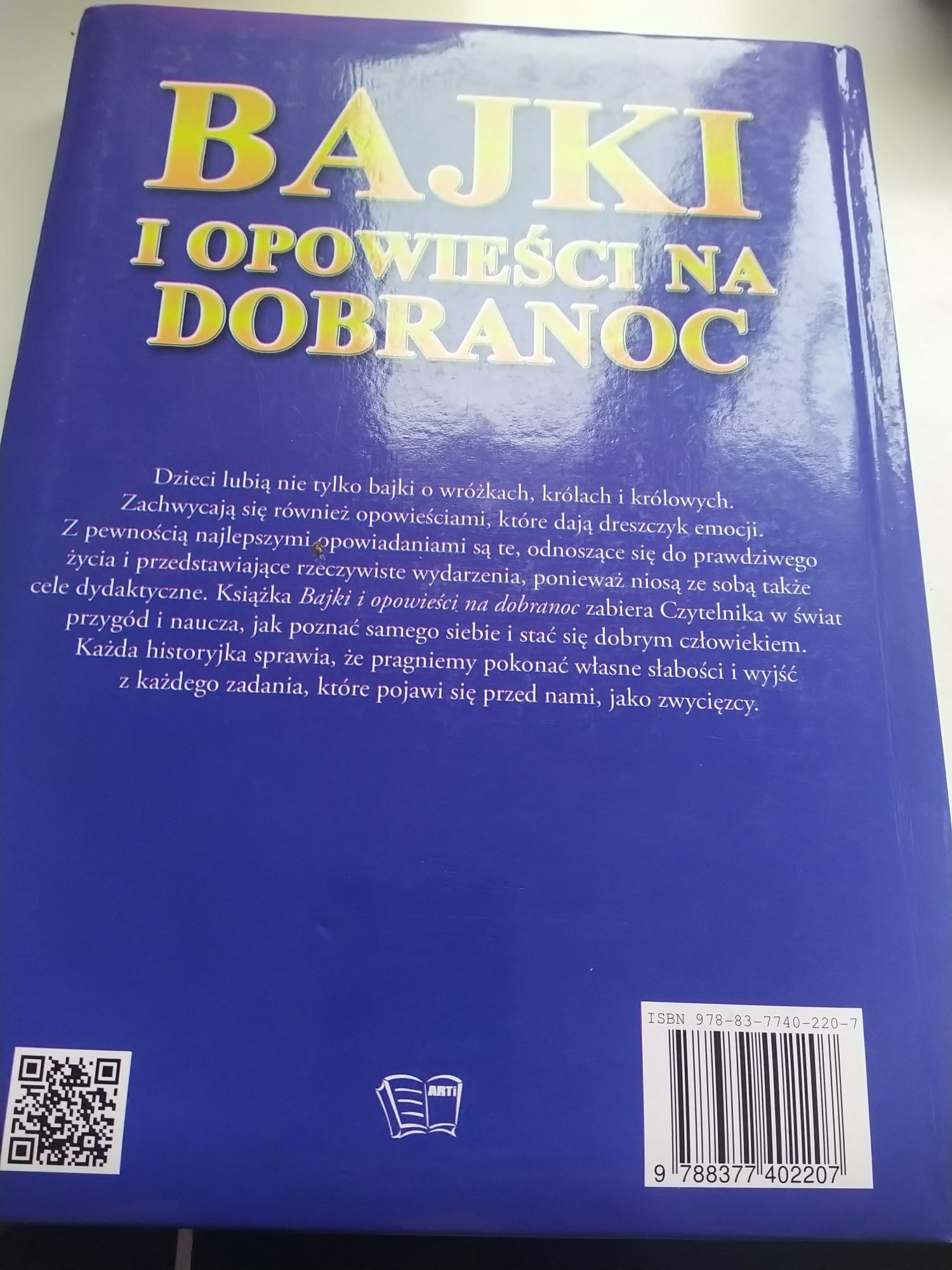 Książka - Bajki i opowieści na dobranoc.               obranoc