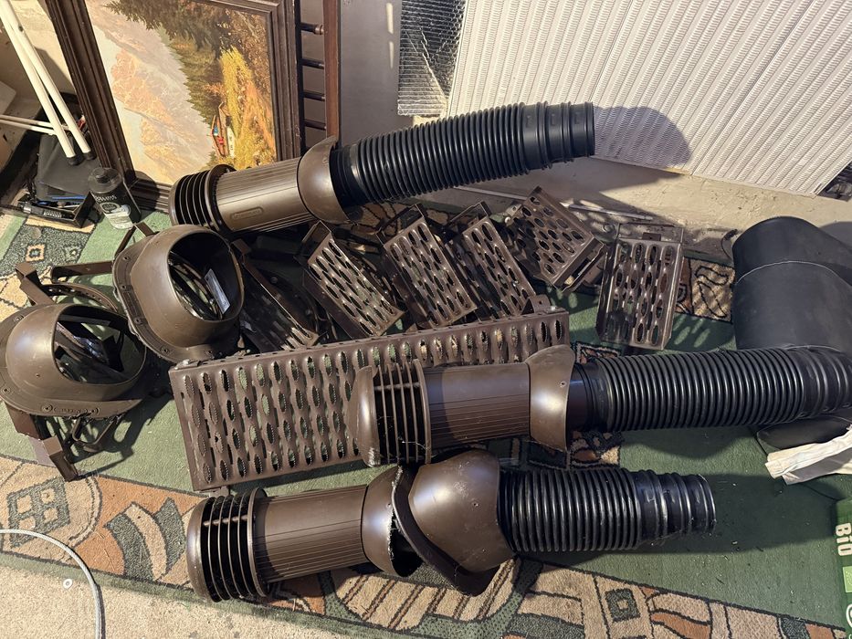 Schodki na dach, laweczka i wentylacja