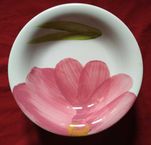Conjunto de pratos com motivos florais