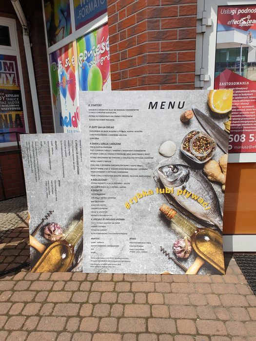 Menu Karty Dań podświetlane Projekty Ulotki Reklamy Drukarnia Expres