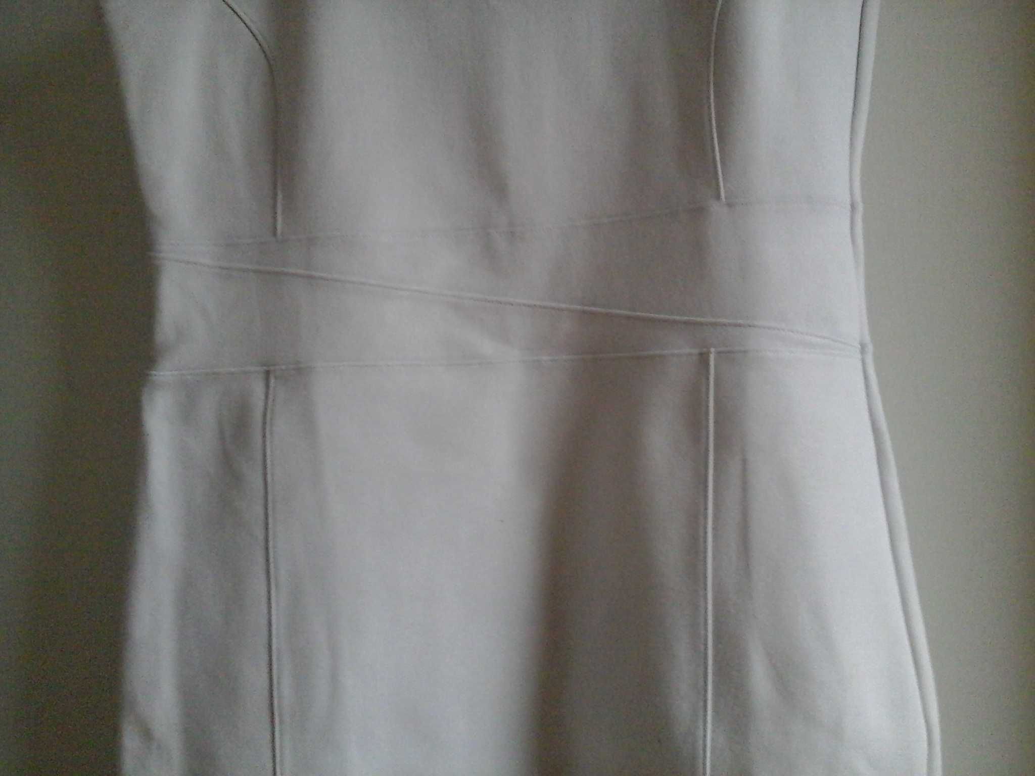 sukienka biała  na ramiączka duży rozmiar