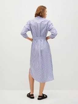 Сукня Mango довга міді сорочка у смужку