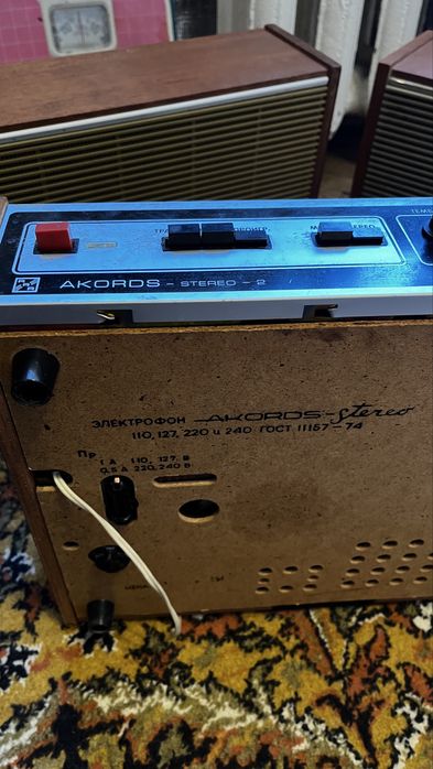 Проигрыватель виниловых пластинок Аккорд stereo-2 магнитофон