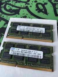 Пам’ять для ноутбука 2*2GB DDR3-1066 1.5V Samsung