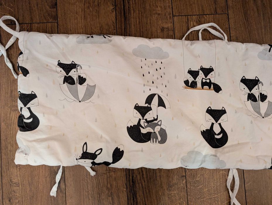 Ochraniacz na łóżeczko dziecięce osłona na łóżeczko w lisy