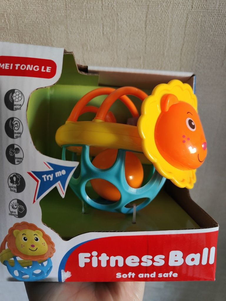 Погремушка "Львенок" Fitness Ball в коробке