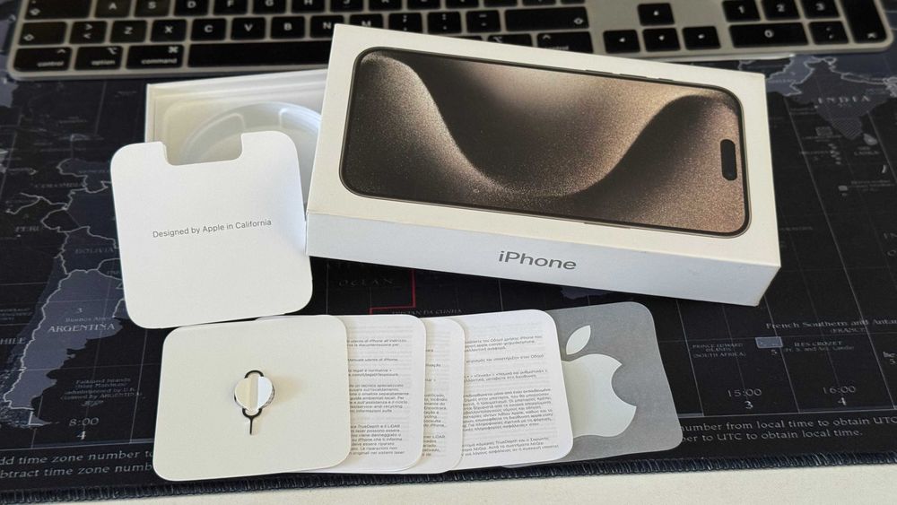 Caixa/Box Iphone 15 Pro Max Natural Titanium 256GB