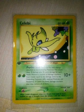 Carta Pokemon Celebi Neo Revelation 1 Edition