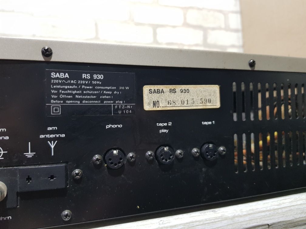 FM/AM  ресивер/підсилювач Saba RS-930 2x30Вт б/у з Німеччини