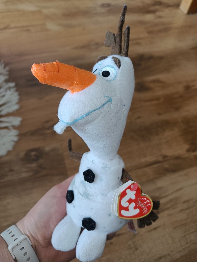 Olaf Frozen Ty sparkle Disney kraina lodu Anna i Elsa maskotka z metką
