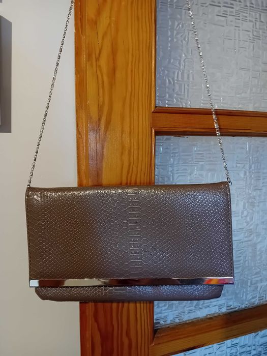torebka nie używana Tom&Rose szara na łańcuszku mała elegancka