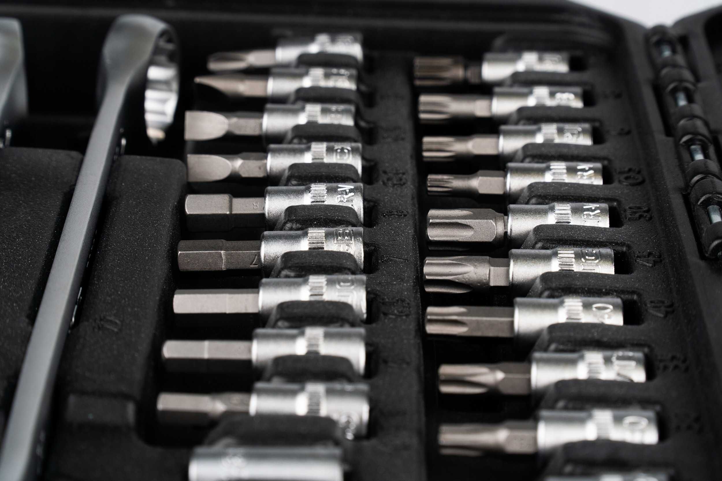 Набор гаечных ключей 216 эл. JCB комплект інструментів у кейсі