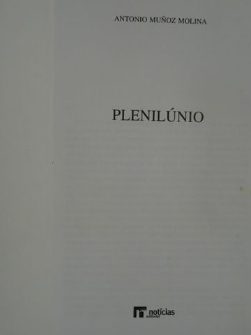 Plenilúnio de Antonio de Muñoz Molina