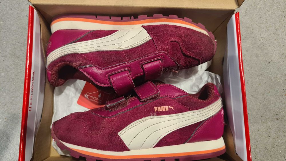 Sneakersy dla dzieci PUMA St Runner v3 Nl kolor bordowy Rozm. 26