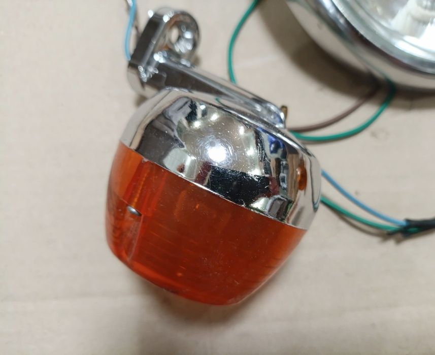 Фара и повороты МОТО хром