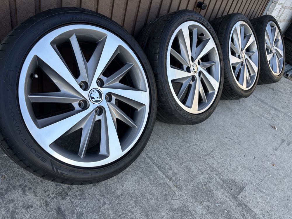 Koła lato DIAMANTA skoda superb octavia super stan 18 7.5 ET51 225/40/