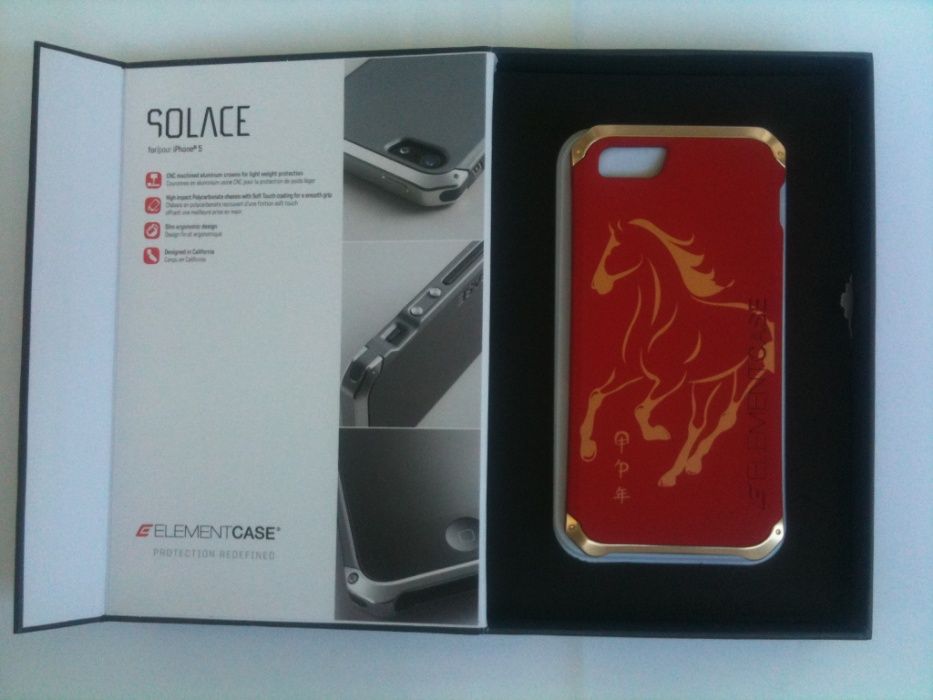 Позолоченный чехол ELEMENT CASE Solace CNY Red shell