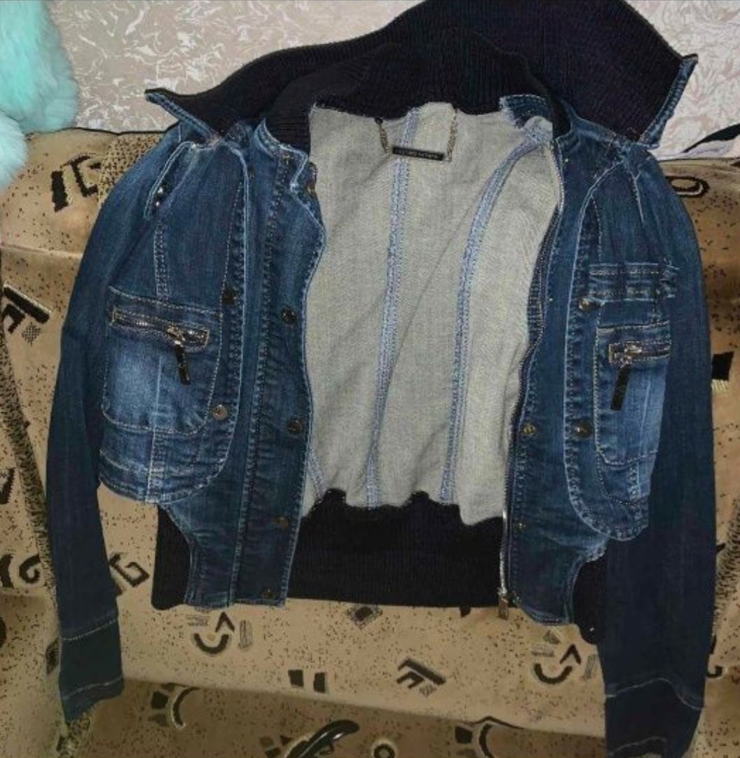 Куртка джинсовая жилет и болеро  Amnezia