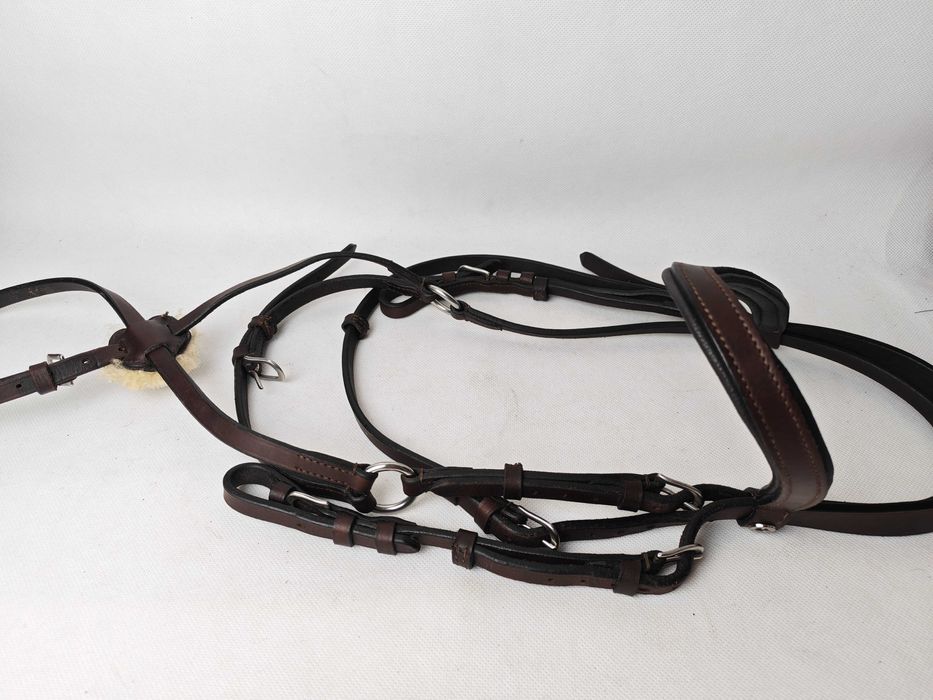 Ogłowie meksykańskie brązowe rozmiar COB Fairfield mięciutkie