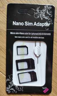 Zestaw Adapterów Nano Sim/Micro,Micro Sim i Nano/Sim (NOOSY 3w1)