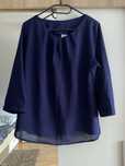 Granatowa elegancka bluzka xxxl