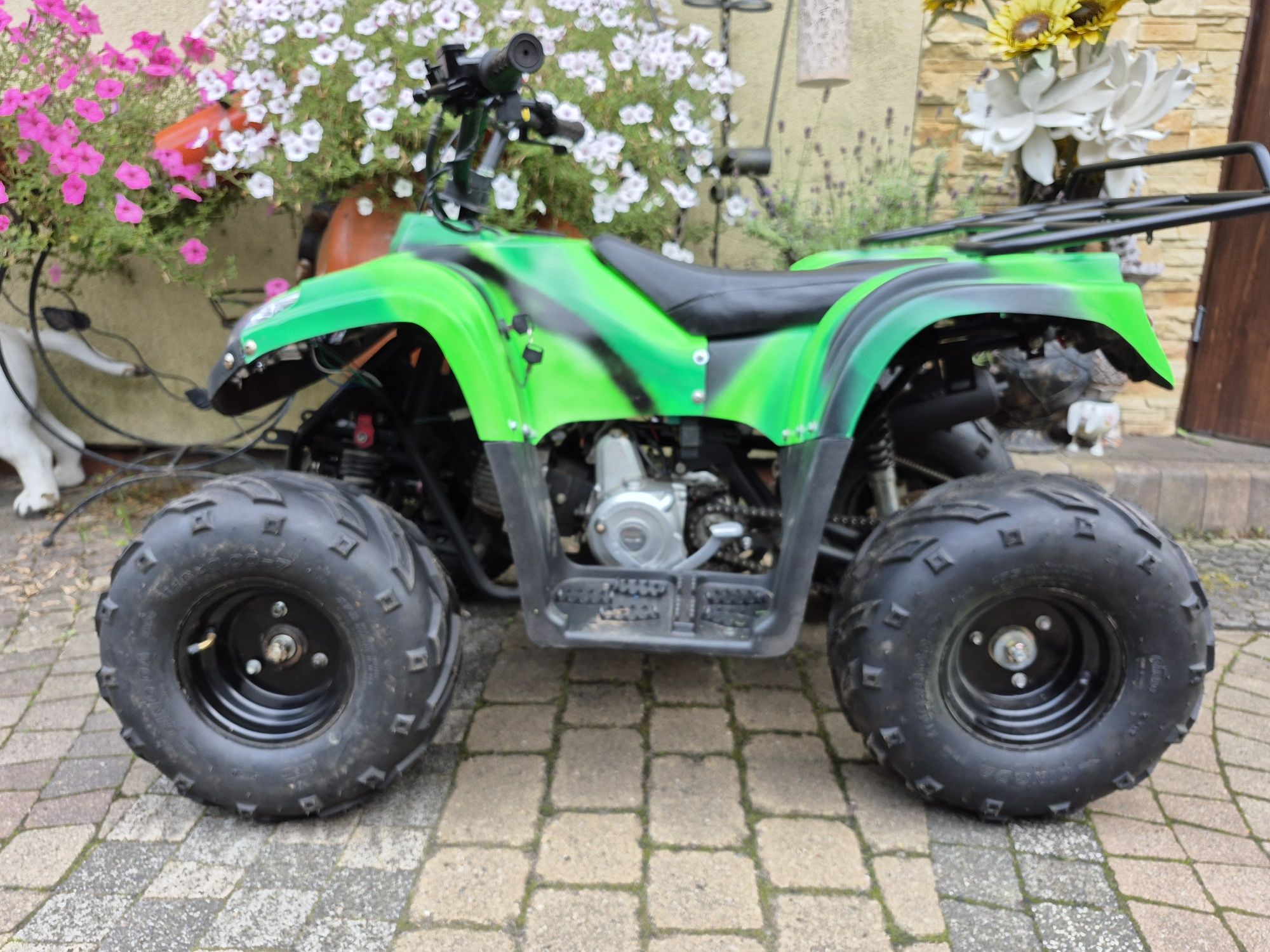 Quad 125 cm sprawny, nowe koła, 110 cm