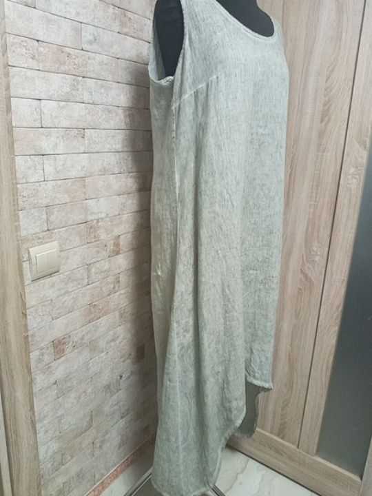 Льняное платье в стиле  бохо